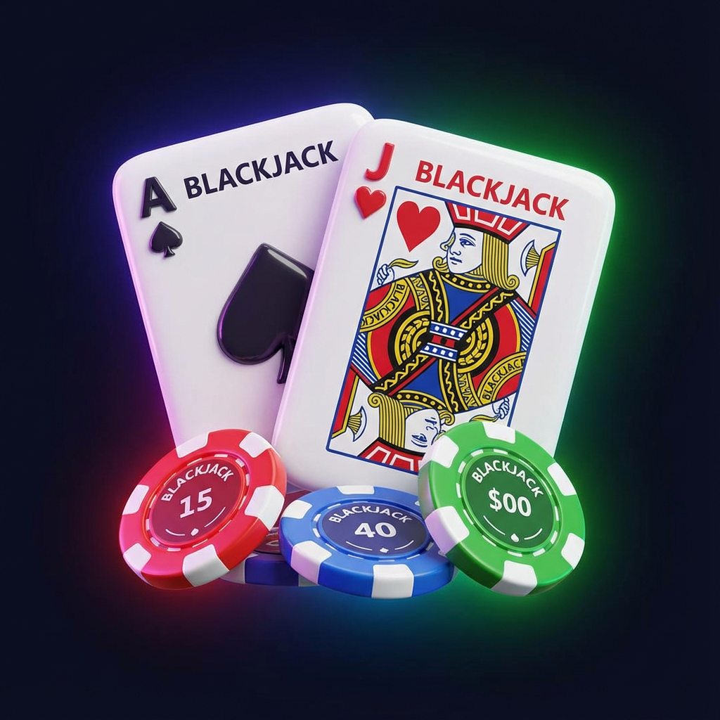 Cartas de Blackjack Cartoon